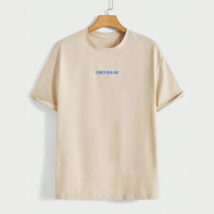Men’s loose-fit cotton T-shirt with Believe in Yourself Universe graphic print - Main product view