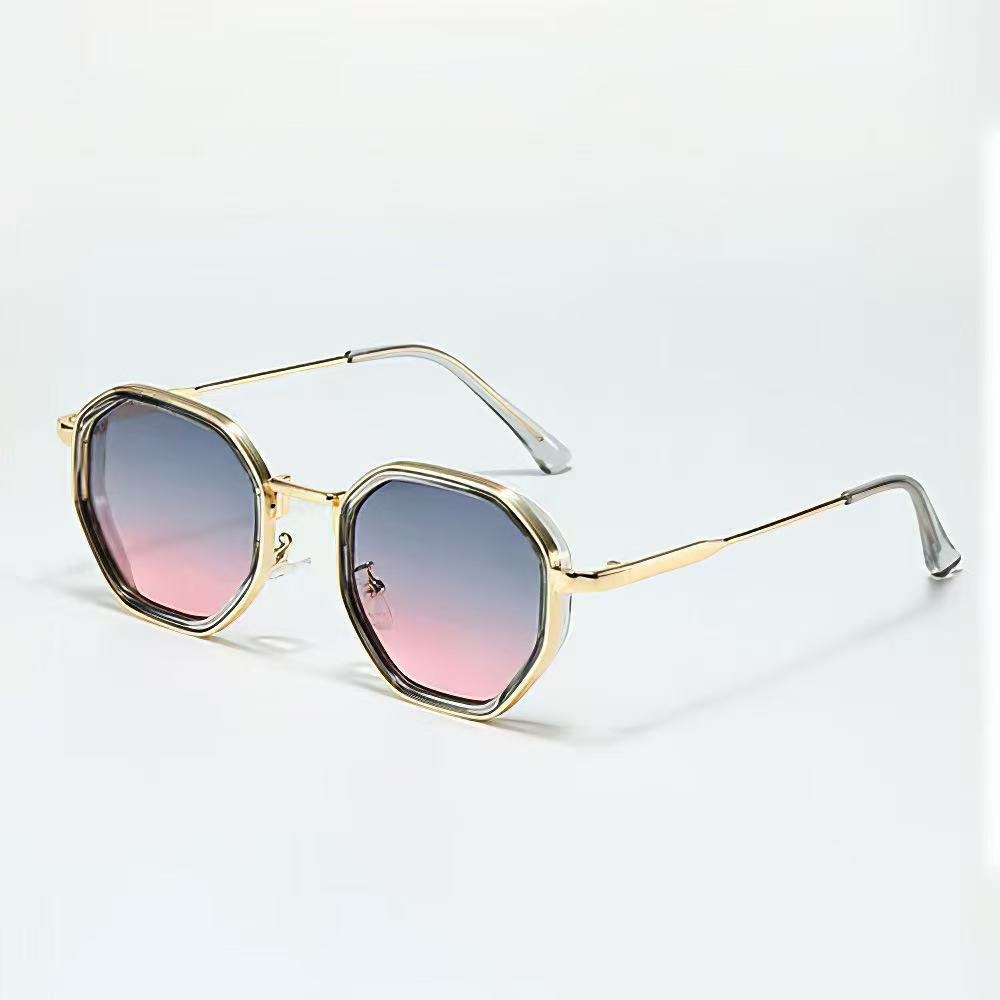Men’s steampunk double-beam sunglasses with alloy frame - Product view 6