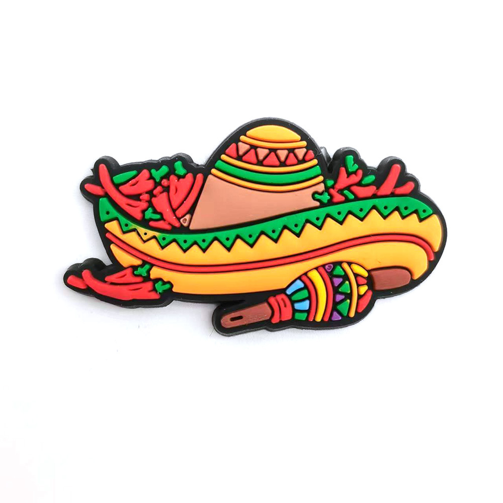 Mexican Food Series Interesting Diy Shoe Flower Decorations - Product view 4 Mexican food series plastic shoe flower decoration for casual shoes and slippers - Product view 4