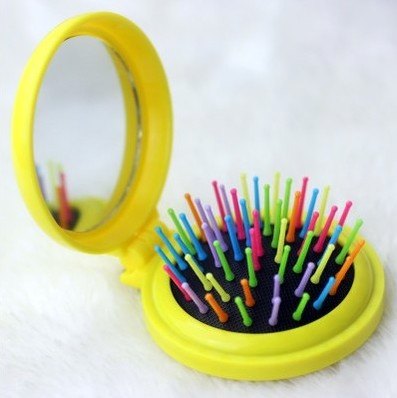 Mirror And Comb In One Carry Small Mirror And Comb With Mirror In One Set - Main product view