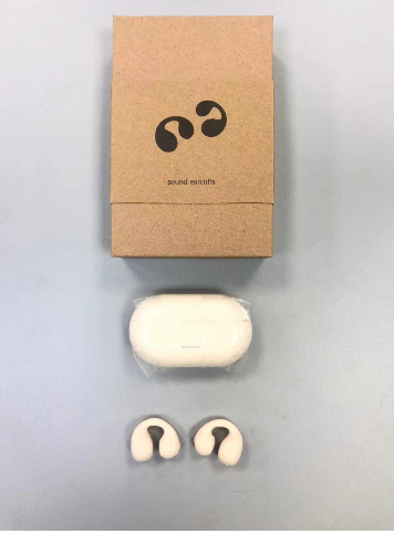 Black wireless Bluetooth ear clip headset - Product view 12