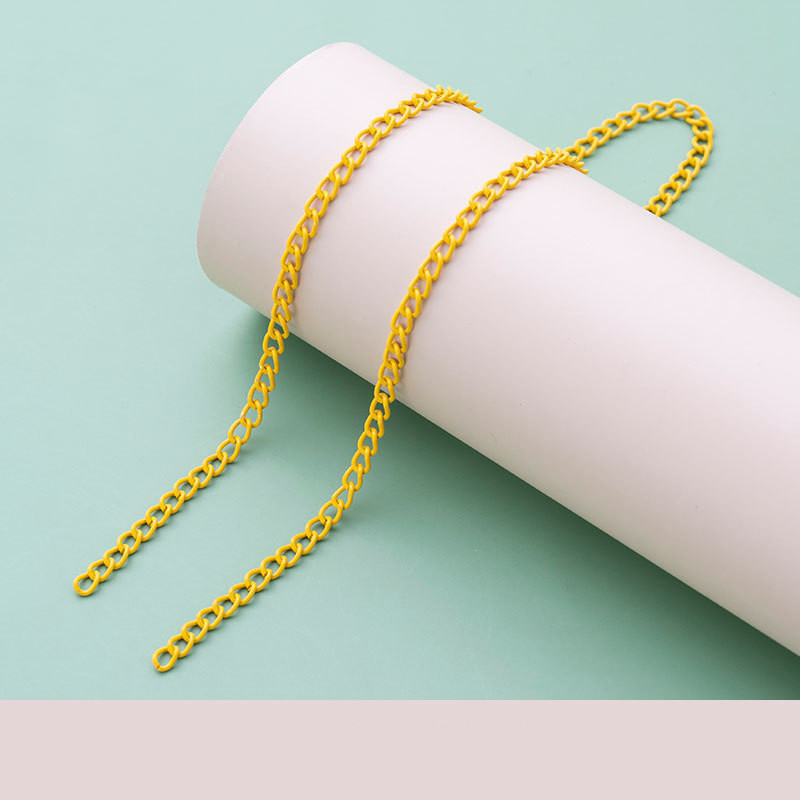 1-meter colored metal chain for jewelry making - Product view 2