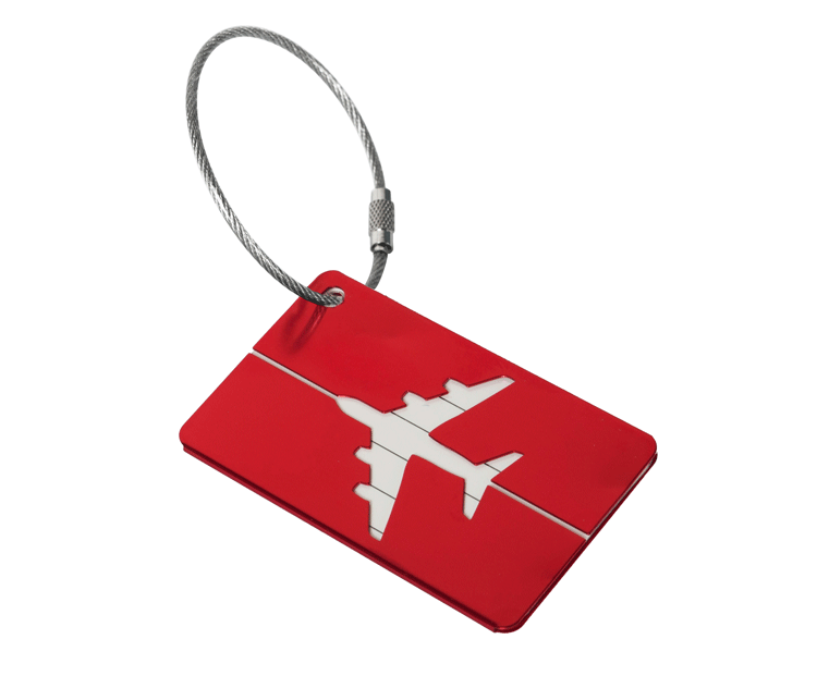 Aluminum alloy luggage tag in a selected color - Product view 9