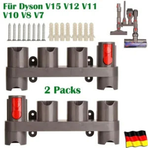 Two wand holder accessory docking racks for Dyson vacuum attachments - Main product view