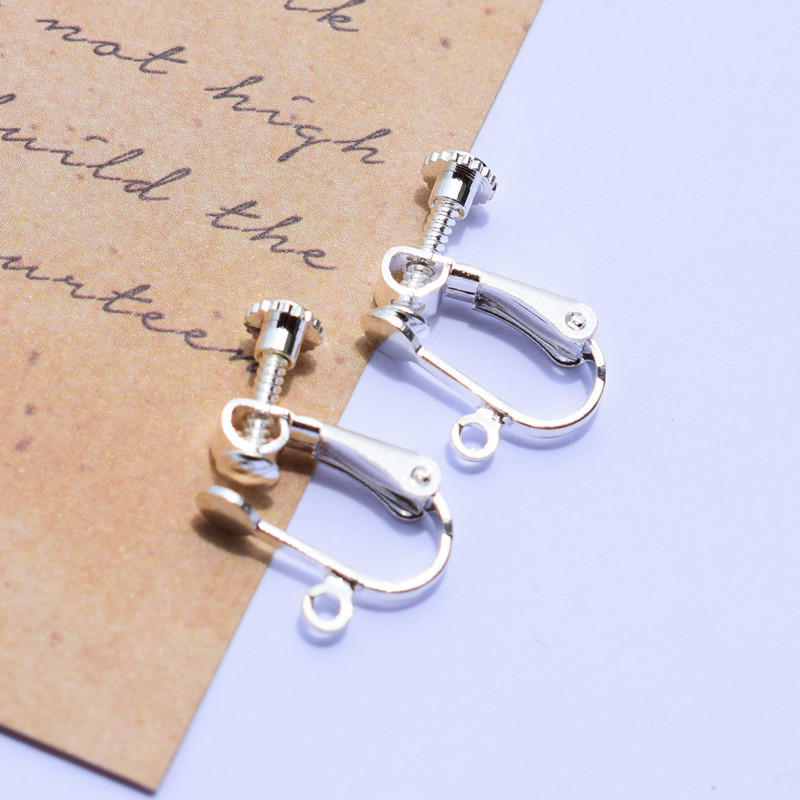 DIY Earrings Accessories Anti-allergic Copper Plated Ear Hooks - Product view 12 DIY copper-plated earring hook and stud components - Product view 12