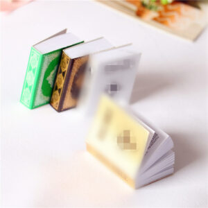 Miniature paper book dollhouse accessory in assorted colors - Main product view