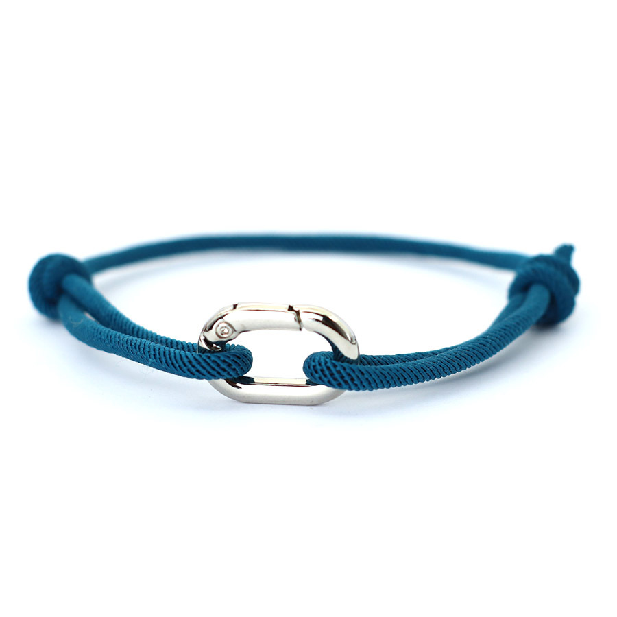 Handmade braided Milanese rope bracelet in a minimalist unisex style - Product view 3