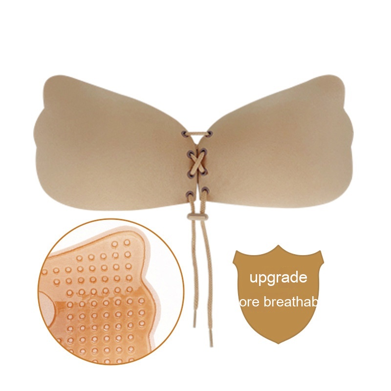 Invisible silicone strapless bra with breathable wings - Product view 17