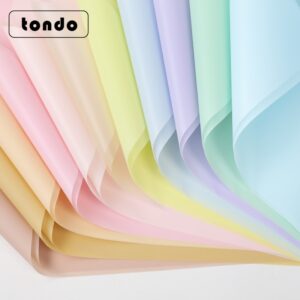 Soft light printed cellophane flower wrapping paper in a selected color - Main product view