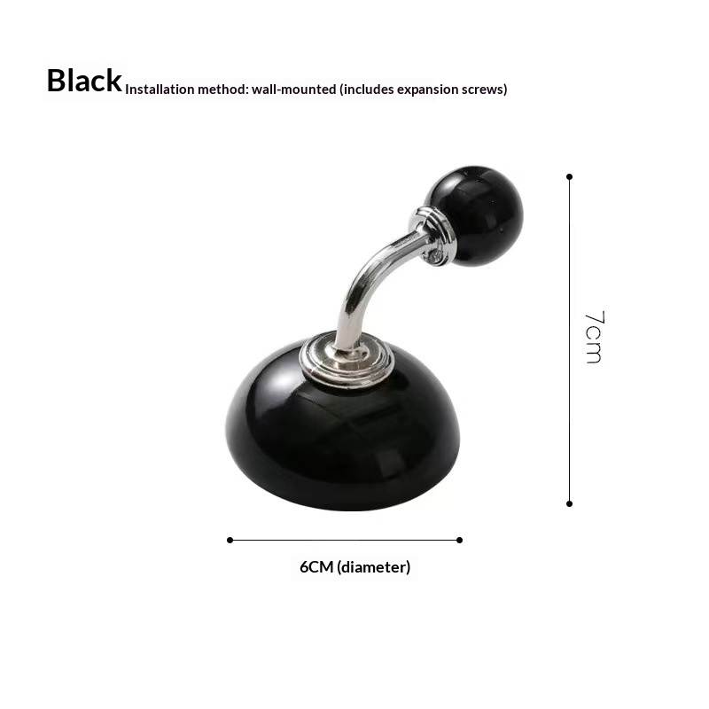 Creative ceramic single coat hook in a minimalist design - Product view 1