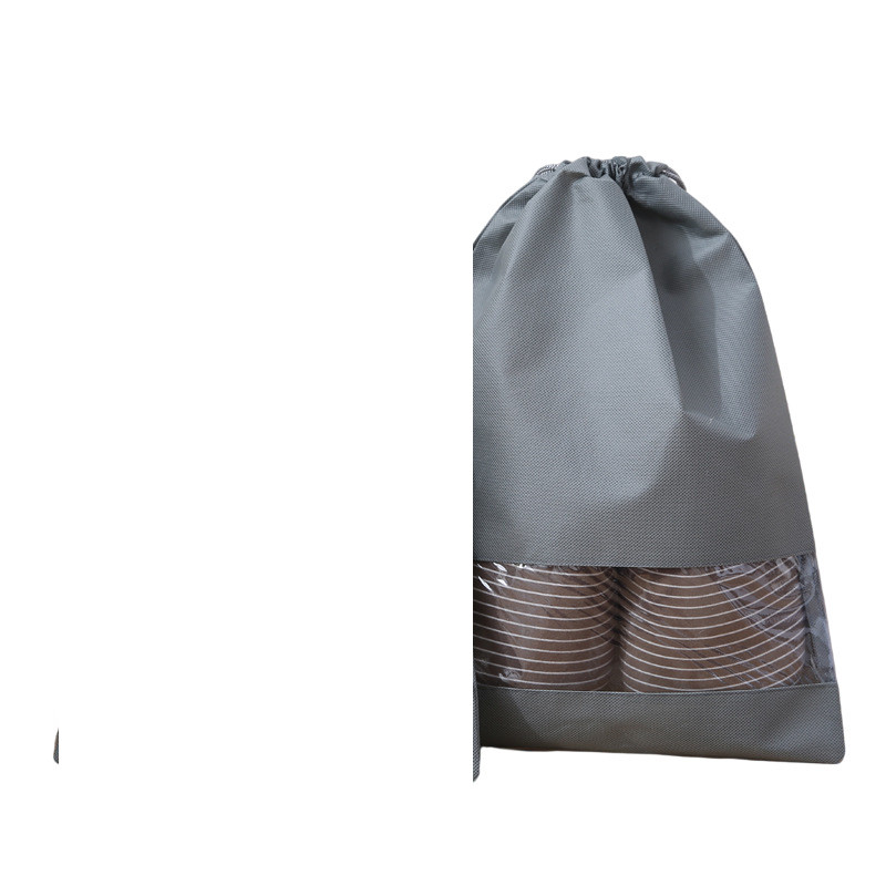 Non-woven drawstring shoe storage bag for travel - Product view 10