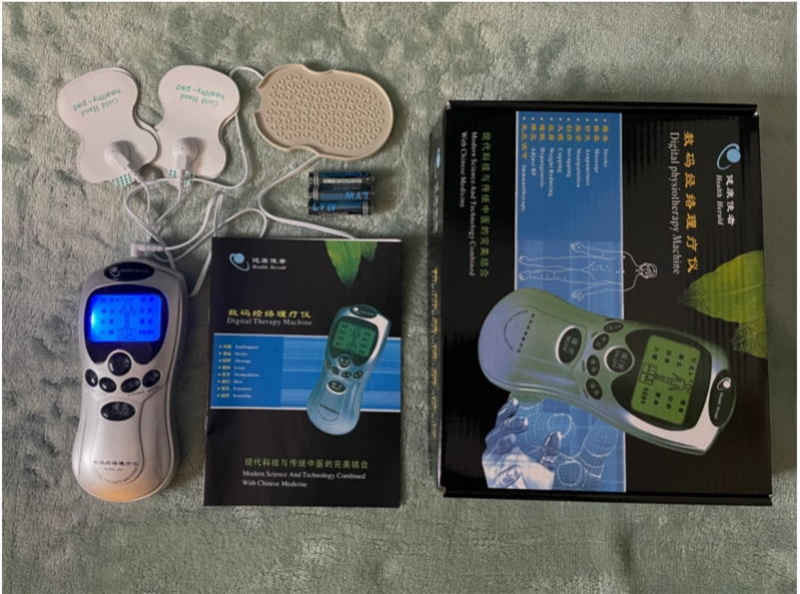 Low-frequency pulse electronic microcurrent massager with four massage contacts - Product view 2