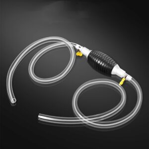 2-meter oil suction pipe with rubber-ball hand pump and two clamps - Main product view