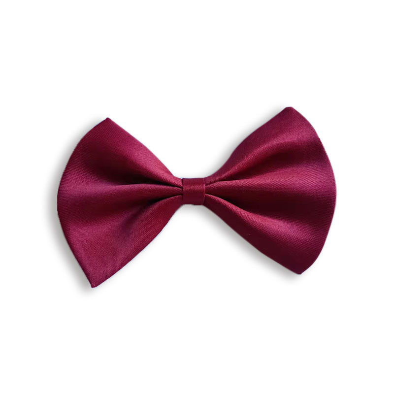 Simple solid-color bow pet collar with adjustable neck range - Product view 12