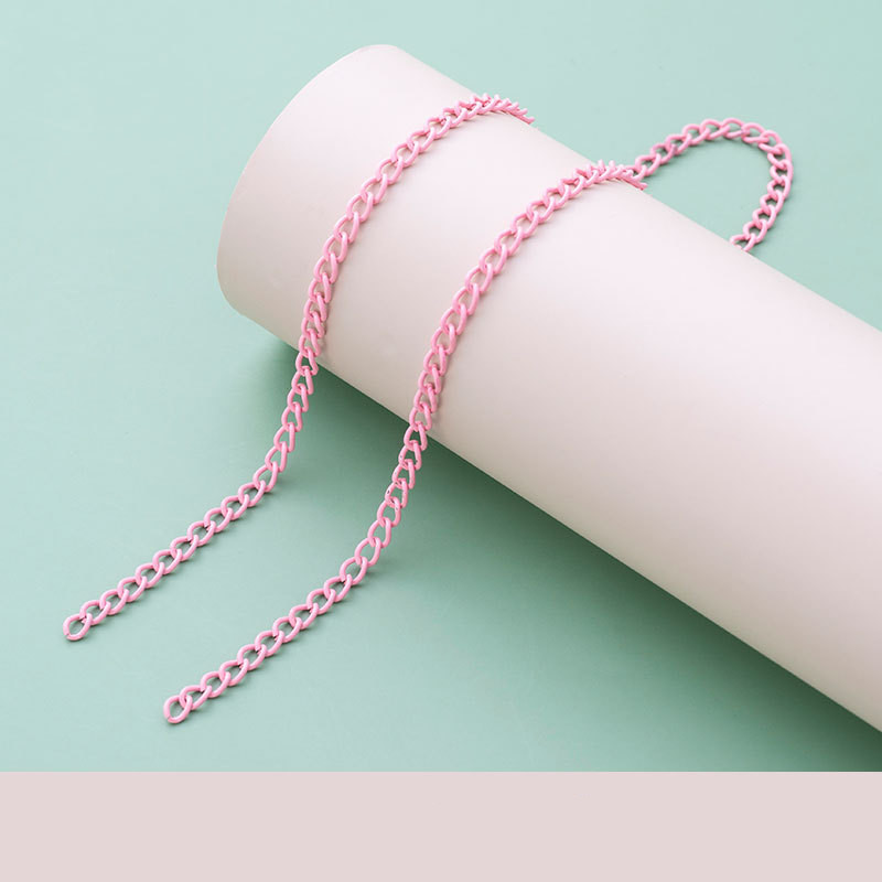 1-meter colored metal chain for jewelry making - Product view 3