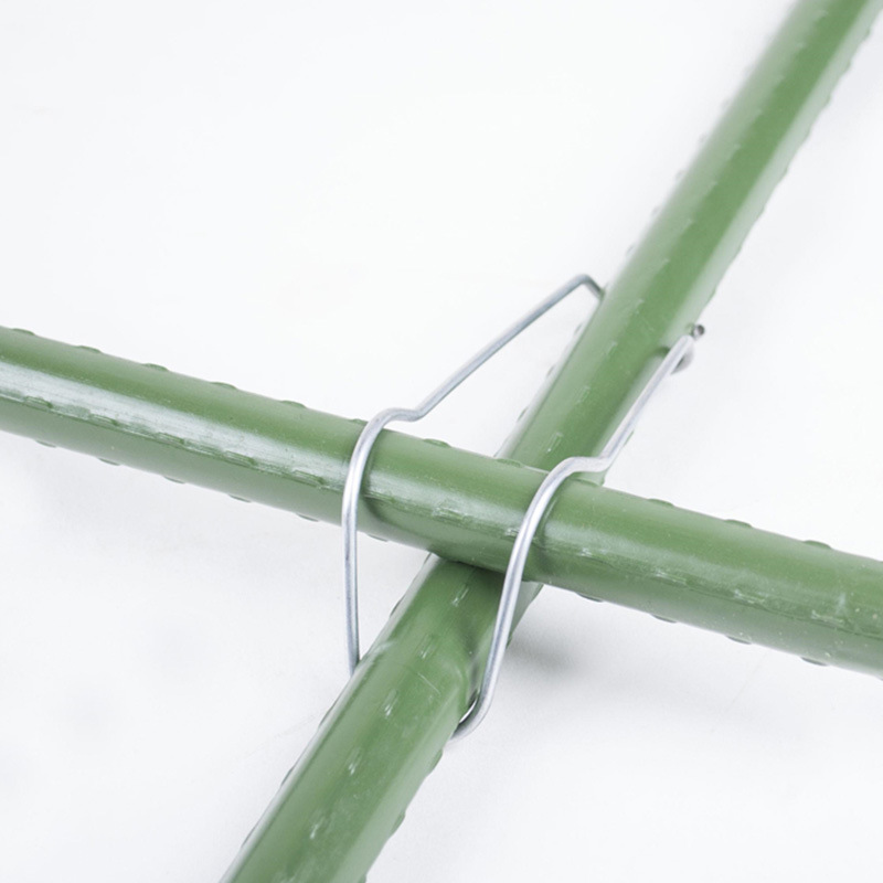 Silver steel connecting buckle for climbing plant supports - Product view 8