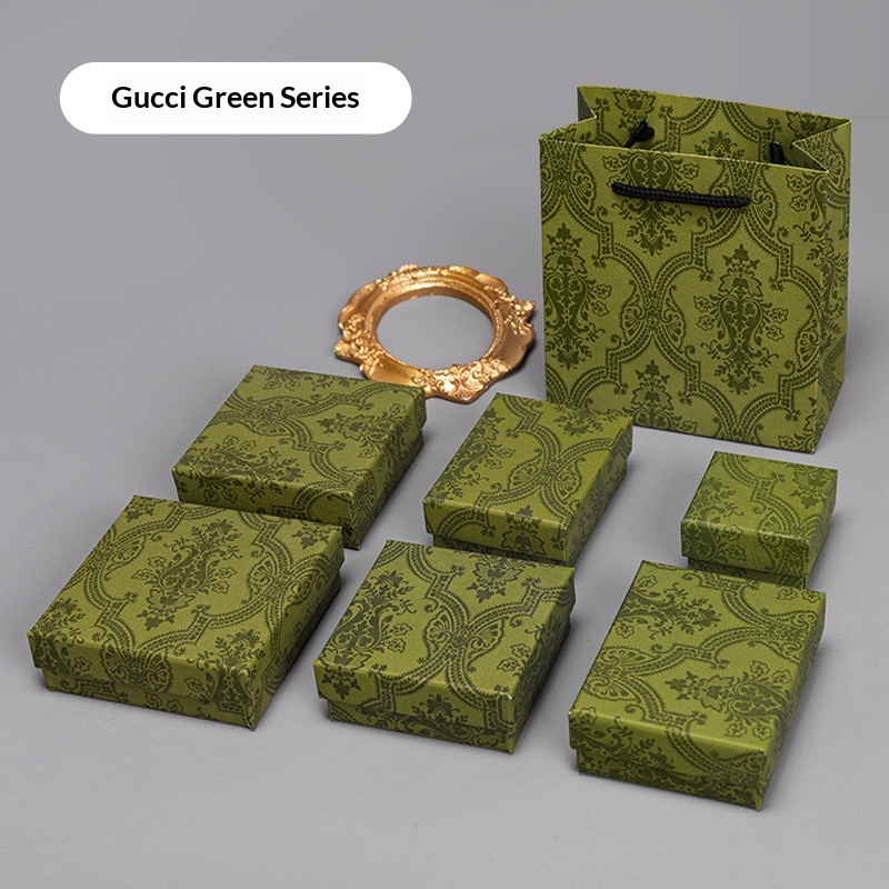 Black jewelry packaging box for rings, necklaces, earrings, and bracelets - Product view 1