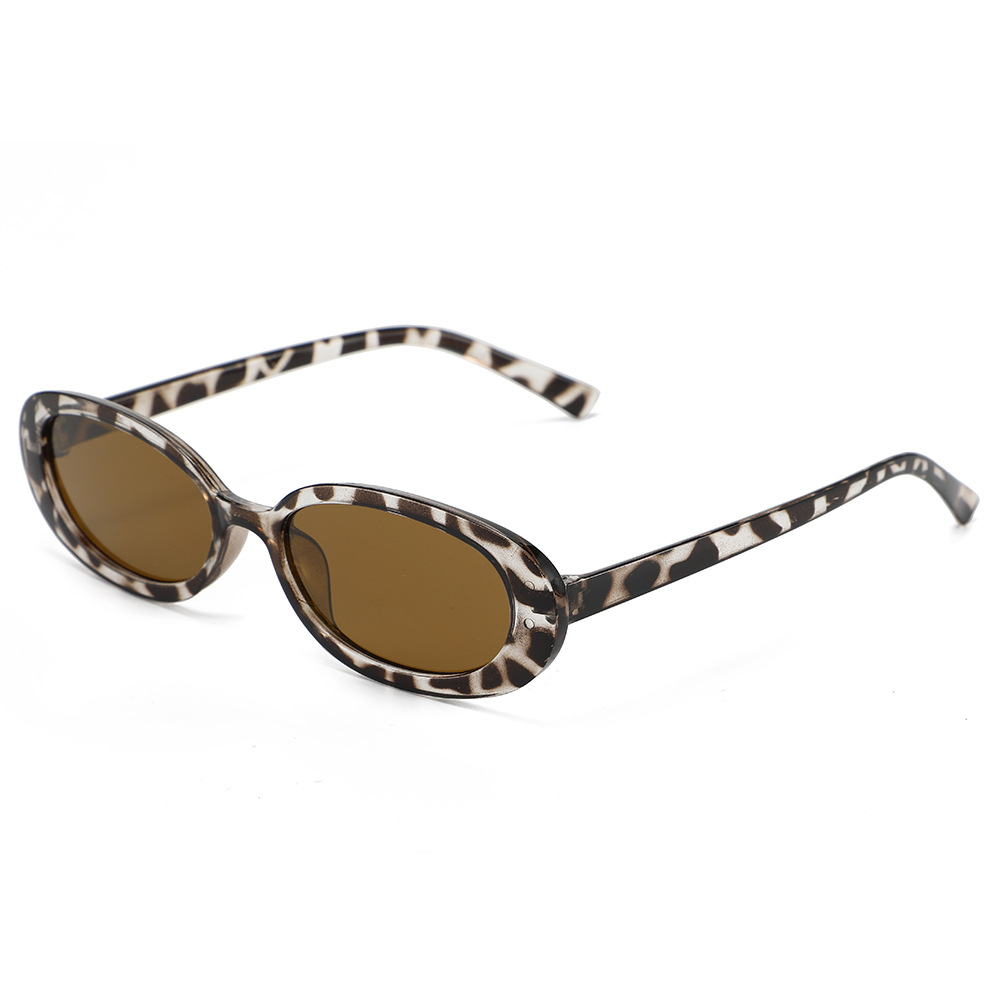Oval UV400 retro street sunglasses with a full frame - Product view 5