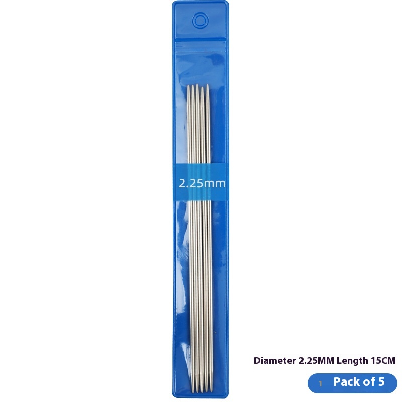 Five-piece stainless steel sweater knitting needle set in assorted sizes - Product view 12