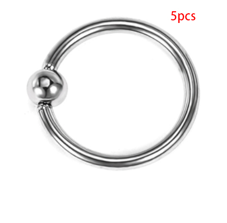 Stainless steel eyebrow stud piercing in assorted color options - Product view 3