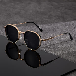 Men’s steampunk double-beam sunglasses with alloy frame - Main product view