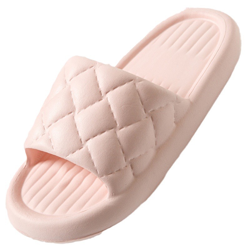 New Rhombus Home Slippers Summer Non-slip Floor Bathroom Slipper Lightweight Simple House Shoes For Women Men - Product view 10 Lightweight EVA non-slip house slippers in assorted colors - Product view 10