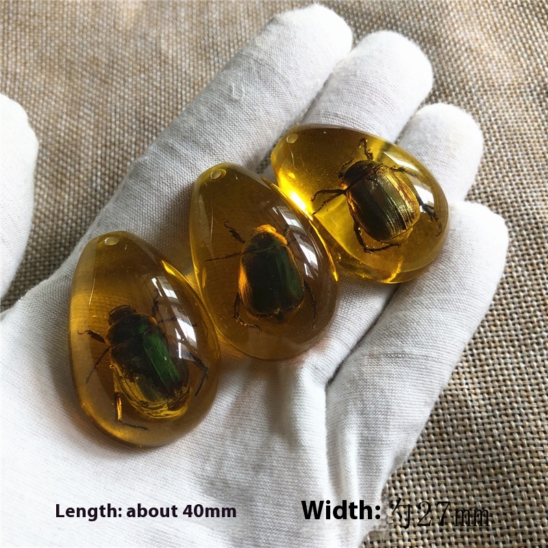 Blind box synthetic resin amber insect specimen with assorted insect designs - Product view 11