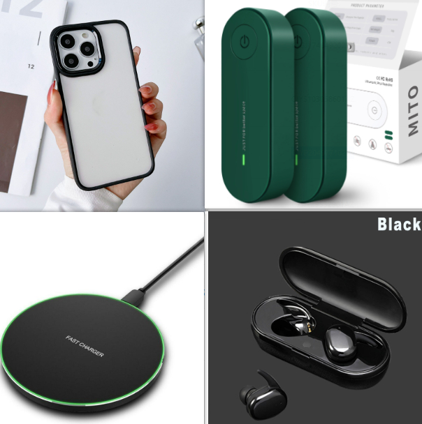Wireless Bluetooth in-ear sports earphones in black and white color options - Product view 4