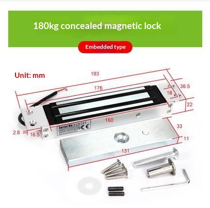 280 kg single-door electromagnetic magnetic lock - Product view 2