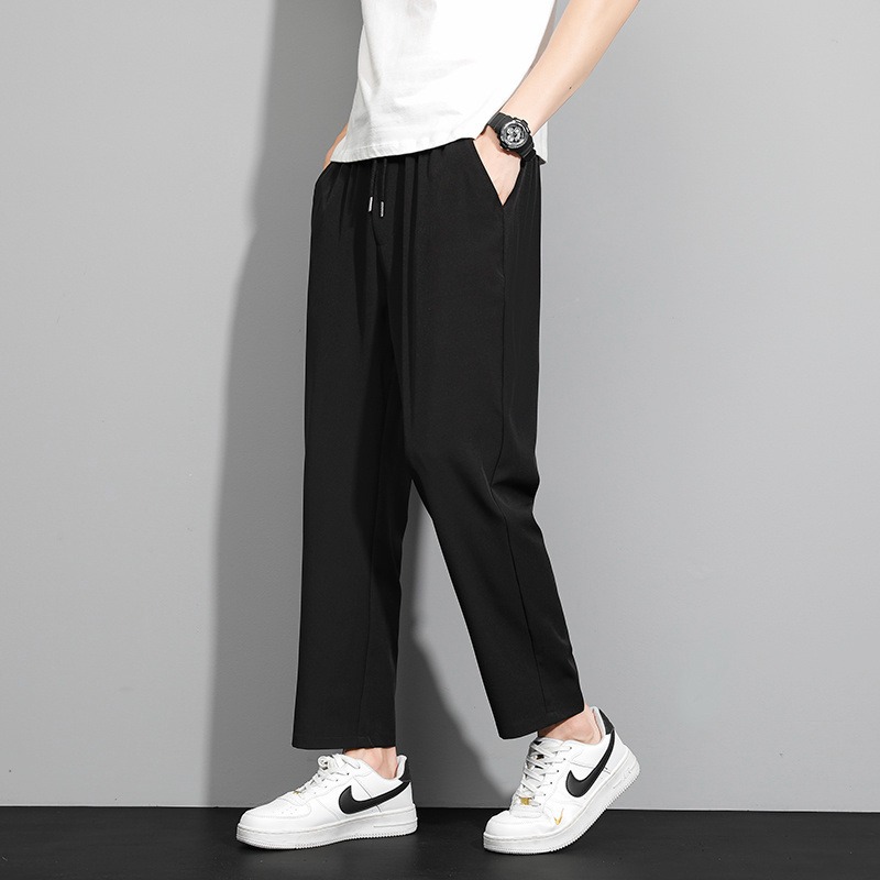 Men's relaxed-fit wide-leg drawstring trousers - Product view 7