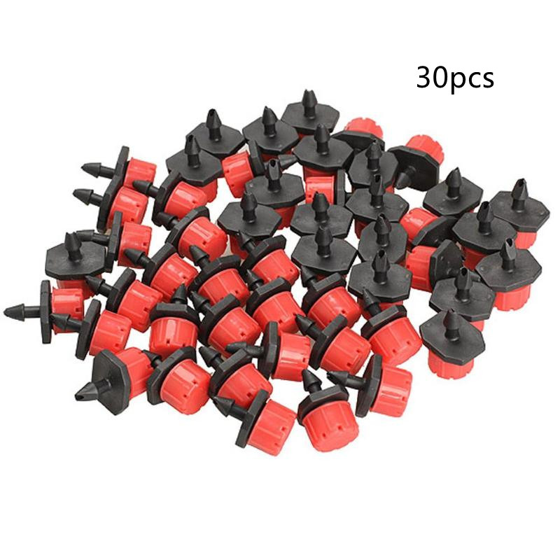Black adjustable flow dripper for garden irrigation - Product view 6