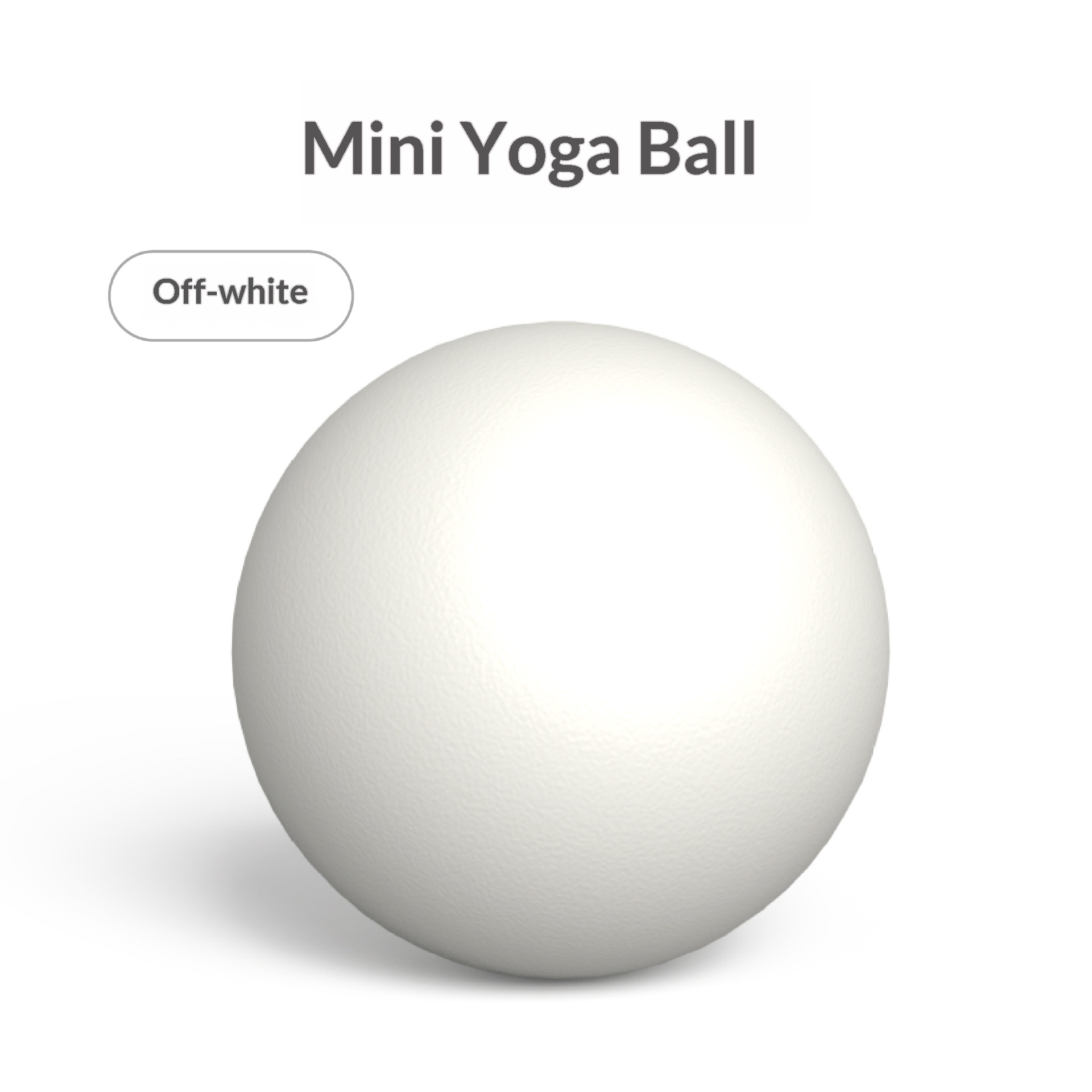 25 cm PVC mini balance ball in a light color - Product view 8