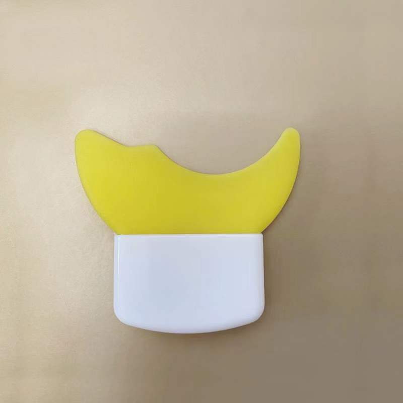 Silicone eye makeup auxiliary baffle for eyeliner and lash application - Large Yellow