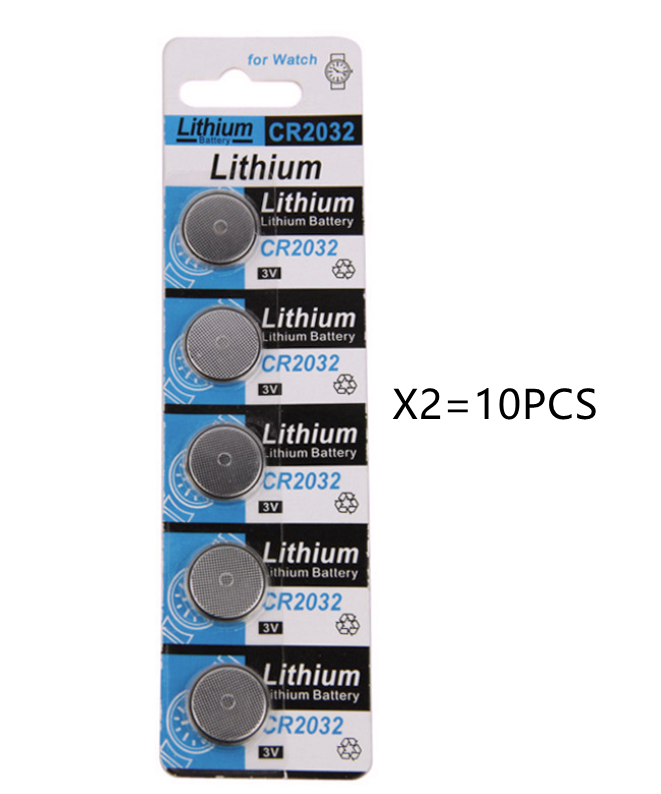 CR2032 3V lithium manganese button battery - CR2032 10pcs