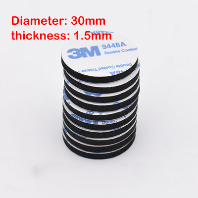 1.5 mm waterproof foam double-sided adhesive tape in black and white - 30mm-Black