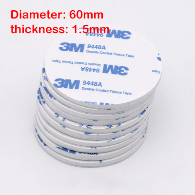 1.5 mm waterproof foam double-sided adhesive tape in black and white - 60MM-White