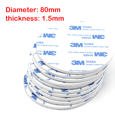 1.5 mm waterproof foam double-sided adhesive tape in black and white - 80MM-White
