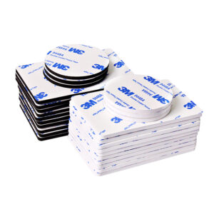 1.5 mm waterproof foam double-sided adhesive tape in black and white - Main product view