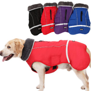 Reflective waterproof warm dog vest for large dogs - Main product view