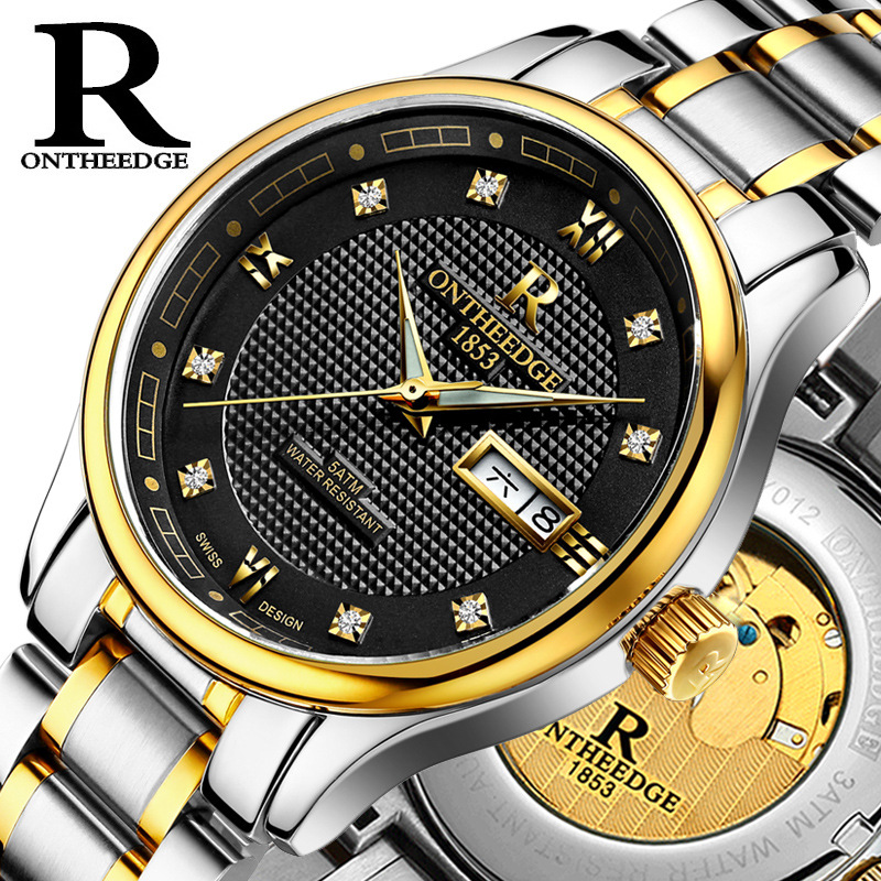 Rui men's automatic mechanical watch with luminous hollow dial - 4
