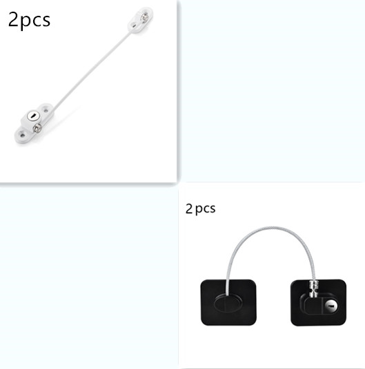 Child safety chain lock for windows, doors, cabinets and cupboards - Set2