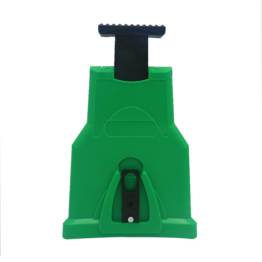 Portable chainsaw chain sharpener tool with two-hole fitting - Green