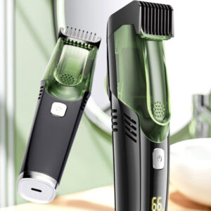 Rechargeable electric hair clipper with adjustable limit combs and USB charging cable - Main product view