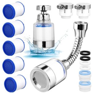 360-degree rotatable faucet water filter with replacement elements and universal connectors - Main product view