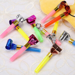 Colorful plastic dragon blow roll children's toy in stick and hammer style - Main product view