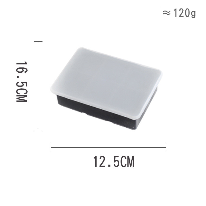 Silicone ice hockey mold - Black-6black squares