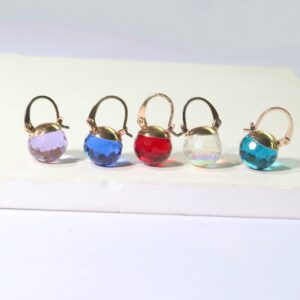European And American Stylish Round Crystal Ear Clips Women - Main product view