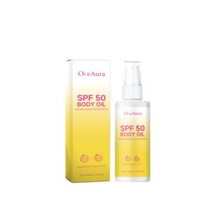 Body oil sunscreen with coconut oil and vitamin E - Main product view