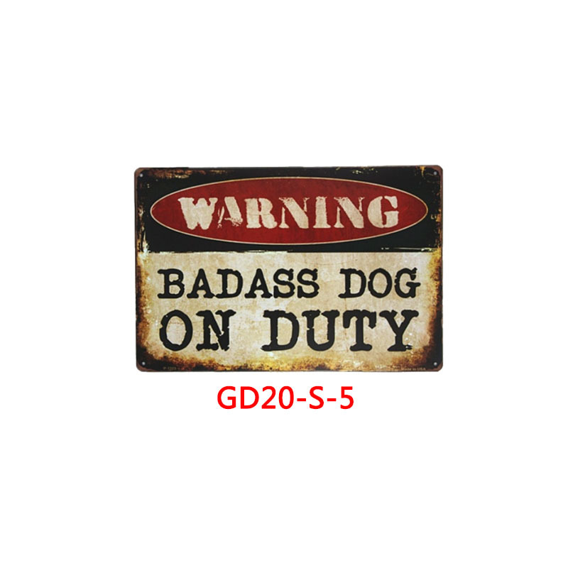 American retro tin wall sign for home, bar, coffee shop, or KTV decor - GD20S5
