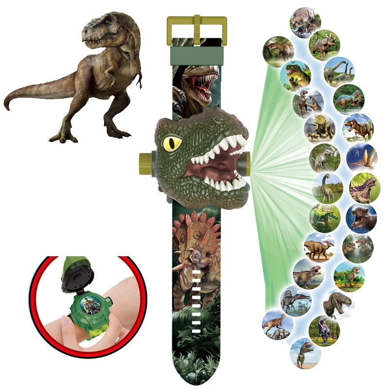 Dinosaur projection watch for children in T-Rex or Triceratops design - Tyrannosaurus Rex